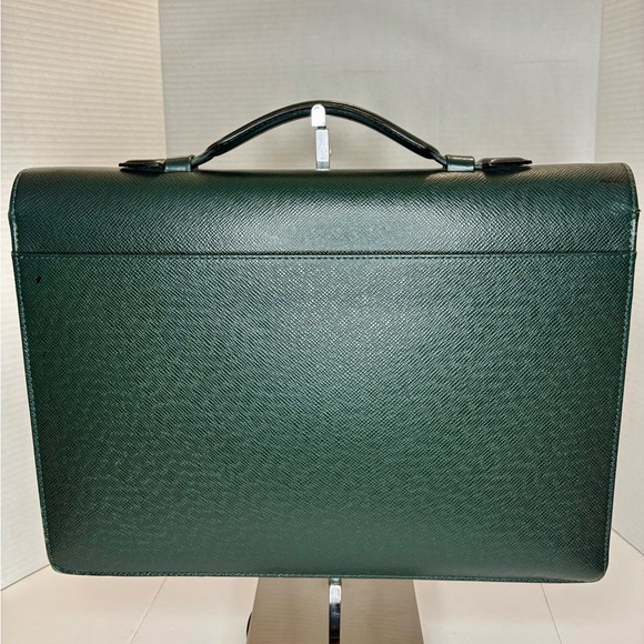Louis Vuitton Selvette Clado Taiga, Briefcase Business Bag Document Bag Green - Picture 3 of 16